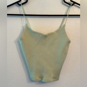 Garage Mint green cropped top
Size: P/S